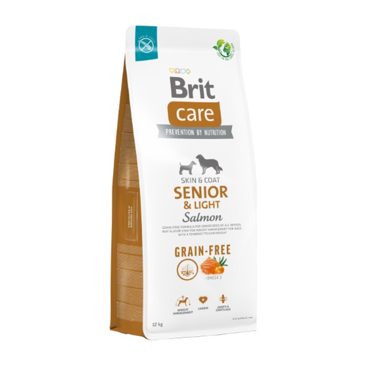 Brit Care Grain Free Senior & Light Salmone 3 kg