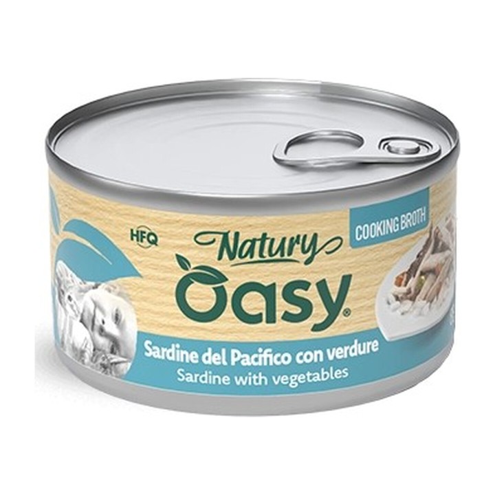 Oasy Natury Cooking Broth Sardine del Pacifico con Verdure