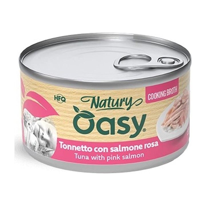 Oasy Natury Cooking Broth Tonnetto con Salmone Rosa 85 g