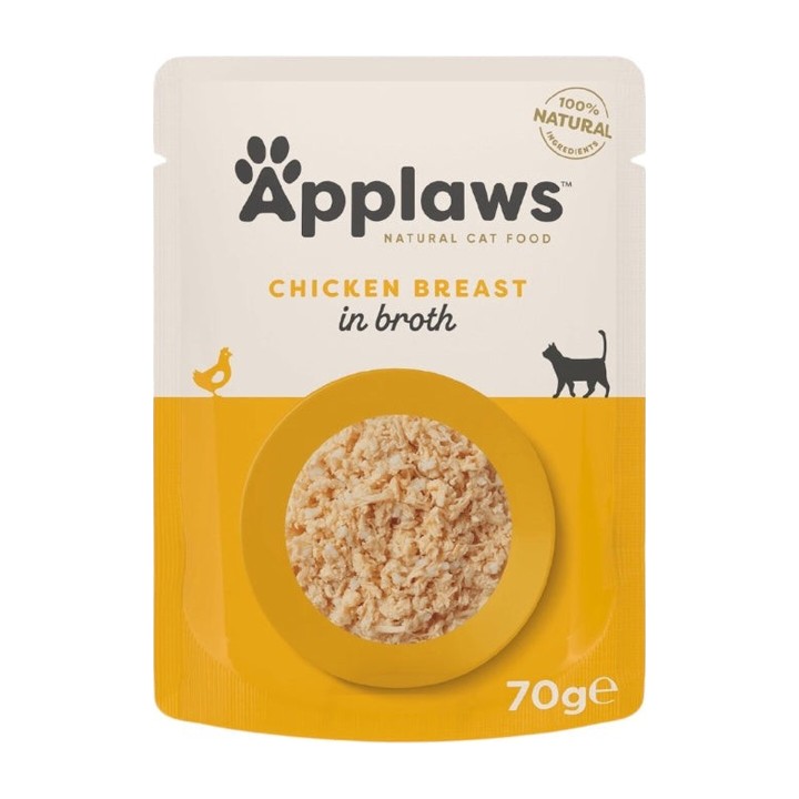 Applaws Bustina in Brodo con Petto di Pollo 70 g