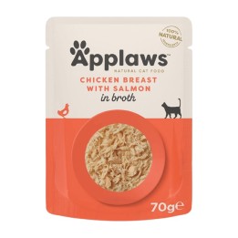 Applaws Bustina in Brodo con Pollo e Salmone 70 g
