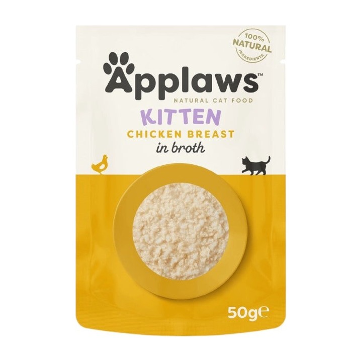 Applaws Bustina in Brodo per Gattini con Petto di Pollo 50 g