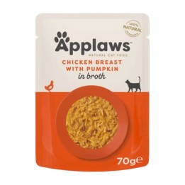 Applaws Bustina in Brodo con Pollo e Zucca e Riso 70 g