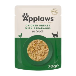 Applaws Bustina in Brodo con Pollo e Asparagi e Riso 70 g