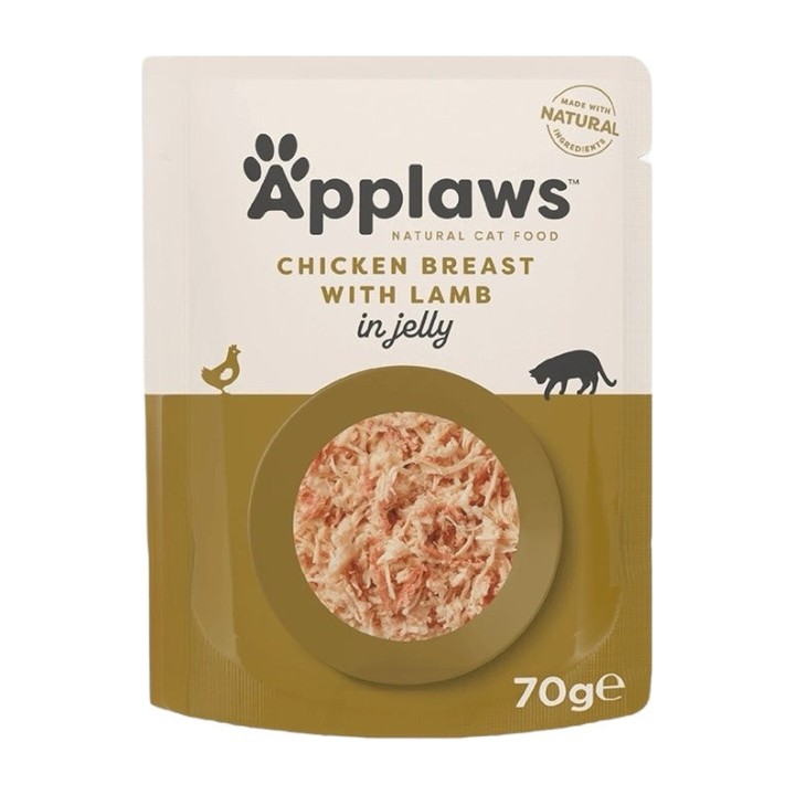 Applaws Bustina in Gelatina con Petto di Pollo e Agnello 70