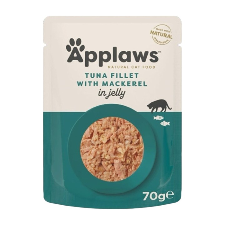 Applaws Bustina in Gelatina con Filetto di Tonno e Sgombro