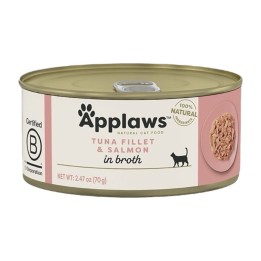 Applaws Lattina in Brodo con Filetto di Tonno e Salmone 70 g