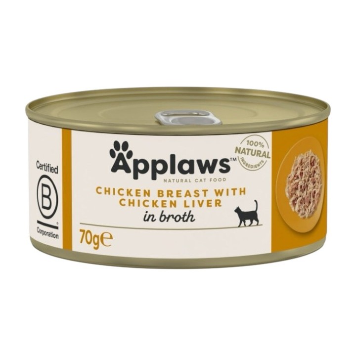 Applaws Lattina in Brodo con Petto di Pollo e Fegato di