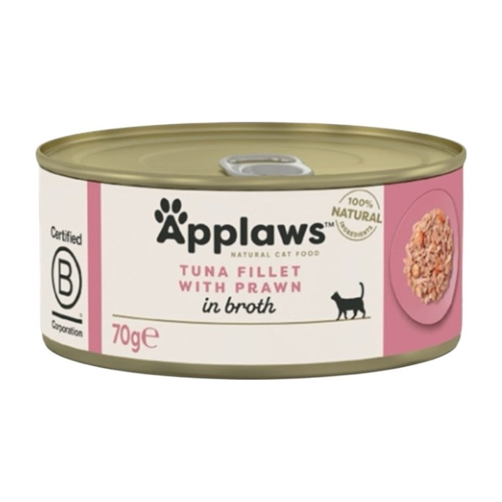 Applaws Lattina in Brodo con Filetto di Tonno e Gamberetti