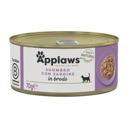 Applaws Lattina in Brodo con Sgombro e Sardine 70 g