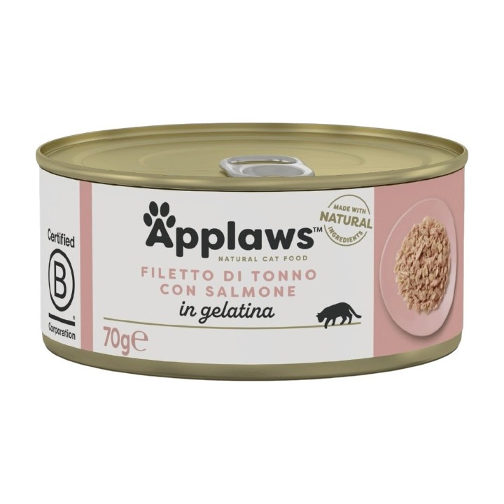 Applaws Lattina in Gelatina con Filetto di Tonno e Salmone