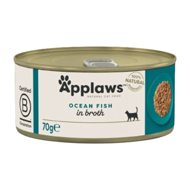 Applaws Lattina in Brodo con Pesce dell’Oceano 70 g