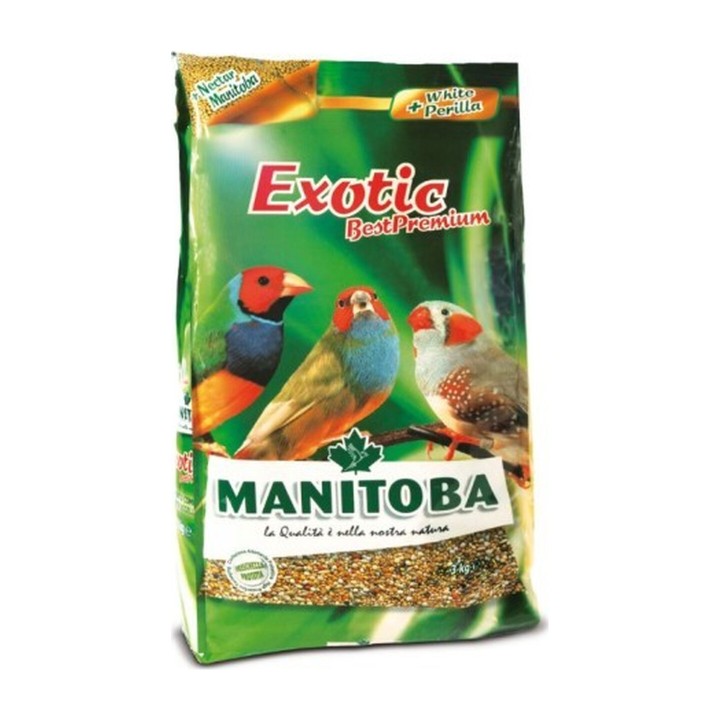 Manitoba Exotic Best Premium Miscela Arricchita per Uccelli Esotici 3 Kg | Zoopluto