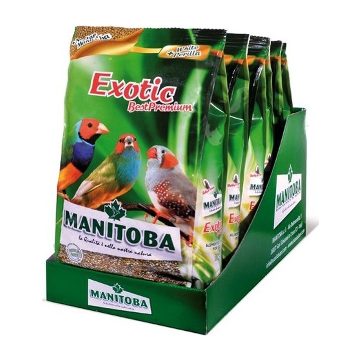 Manitoba Exotic Best Premium Miscela Arricchita per Uccelli Esotici 1 Kg | Zoopluto