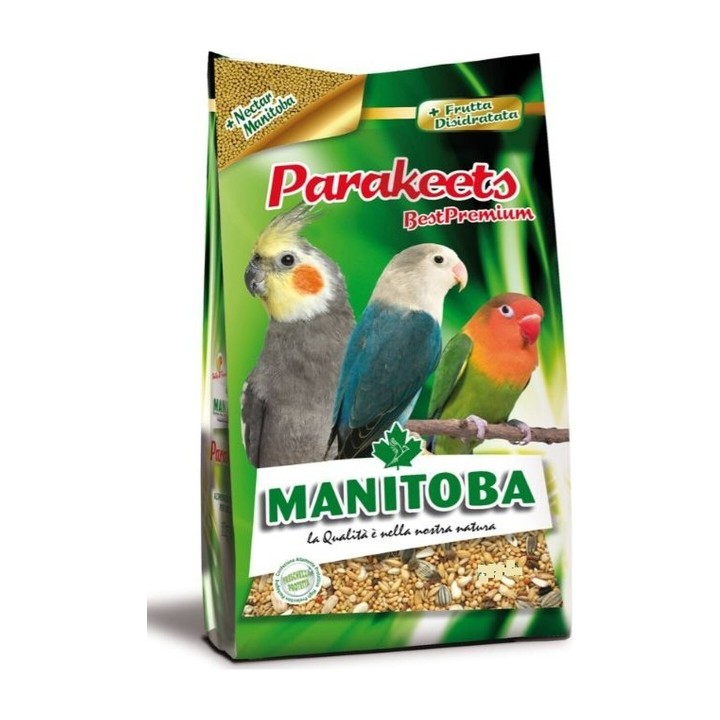 Manitoba Parakeets Best Premium Miscela Arricchita per Parrocchetti 3 Kg | Zoopluto
