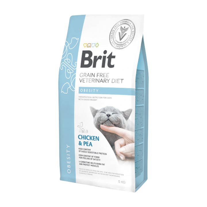 Brit Veterinary Diet Grain Free Cat Obesity 2 kg
