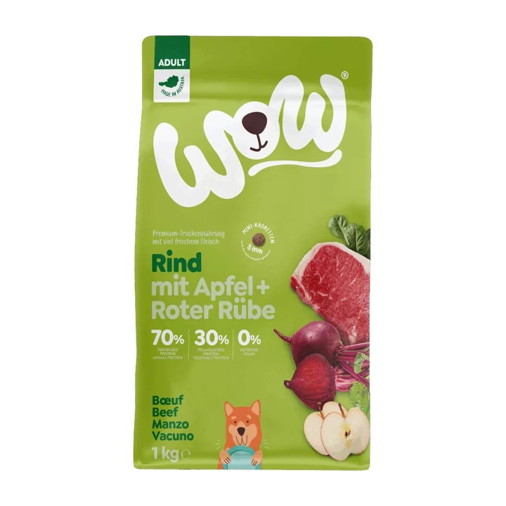 WOW Grain Free Minis Adulto Manzo 1 kg | Zoo Pluto