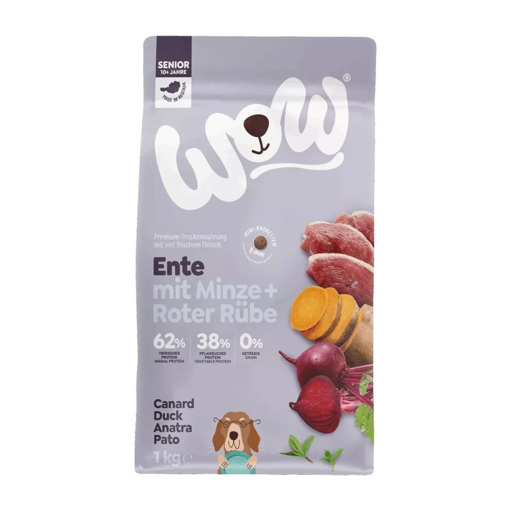 WOW Grain Free Minis Senior Anatra 1 kg | Zoo Pluto
