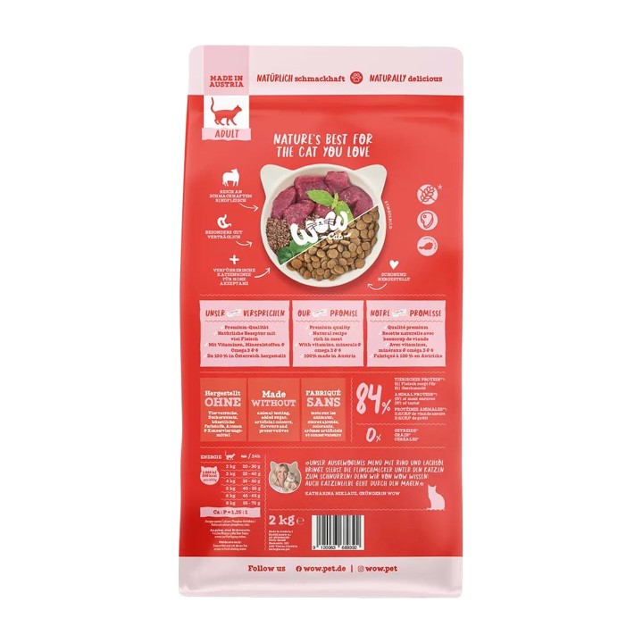 WOW Grain Free Adult Manzo 2 kg | Zoo Pluto
