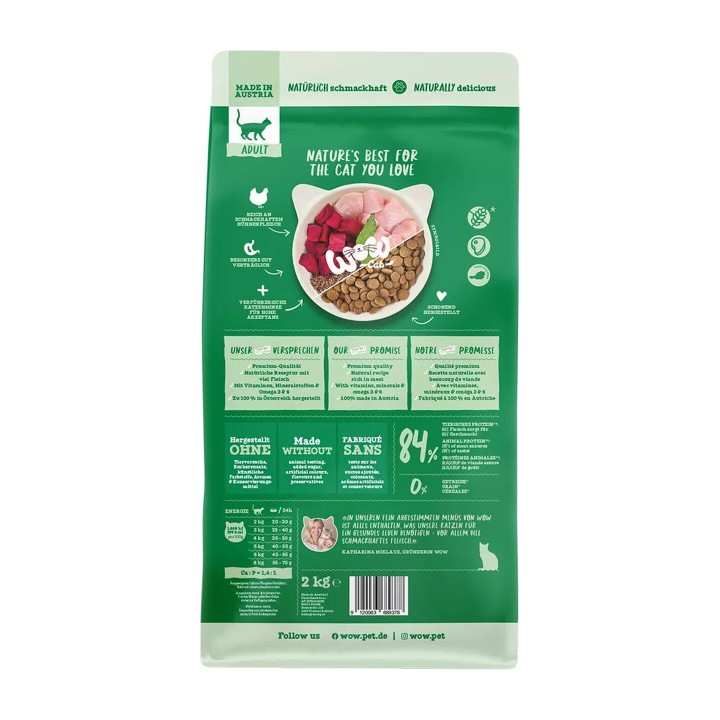 WOW Grain Free Adult Pollo 2 kg | Zoo Pluto