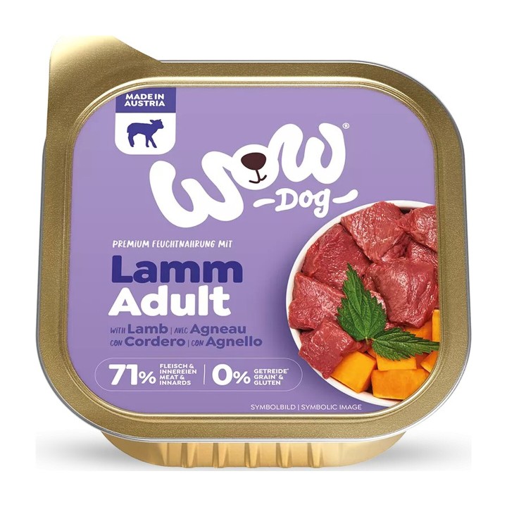 WOW Adulto Agnello con Zucca e Ortica 150 g | Zoo Pluto
