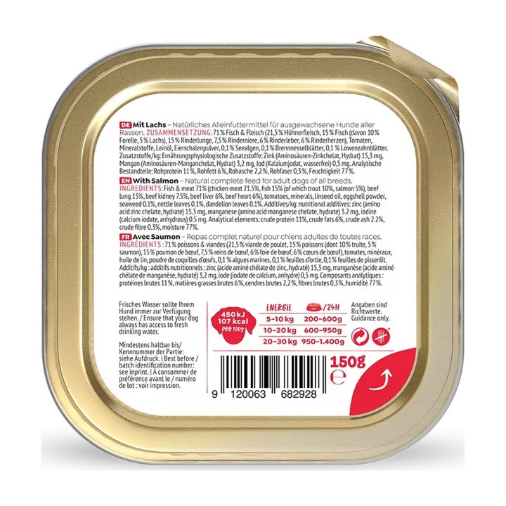 WOW Adulto Salmone con Dente di Leone e Ortica 150 g