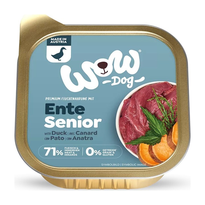 WOW Senior Anatra con Alghe e Patate Dolci 150 g