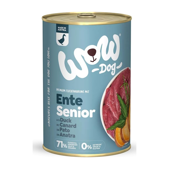 WOW Senior Anatra con Alghe e Patate Dolci 400 g