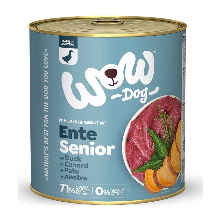 WOW Senior Anatra con Alghe e Patate Dolci 800 g