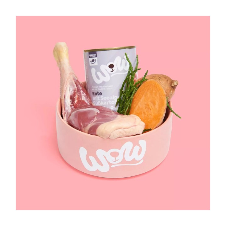 WOW Senior Anatra con Alghe e Patate Dolci 800 g