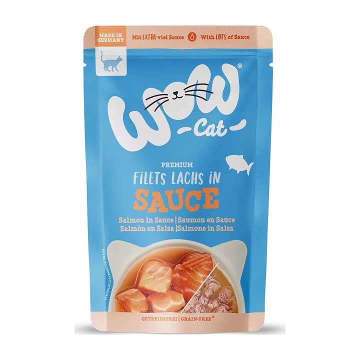 WOW Cat Adult Salmone in salsa 85 g | Zoo Pluto