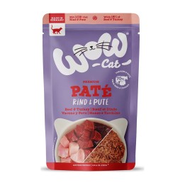 WOW Cat Adult Patè Manzo e Tacchino 125 g | Zoo Pluto
