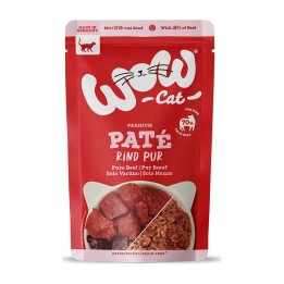 WOW Cat Adult Patè Manzo puro 125 g | Zoo Pluto