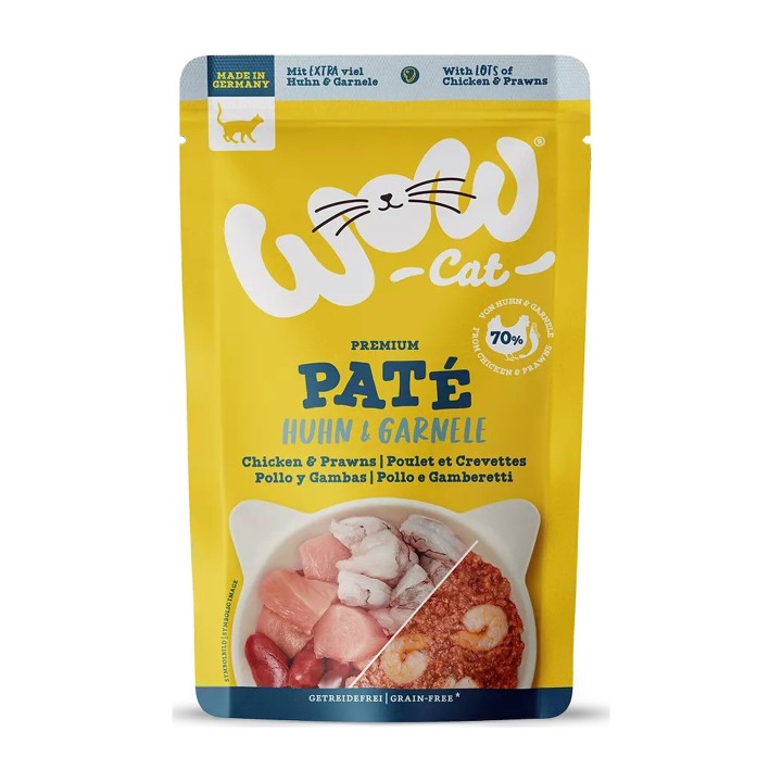 WOW Cat Adult Patè Pollo e Gamberi 125 g | Zoo Pluto