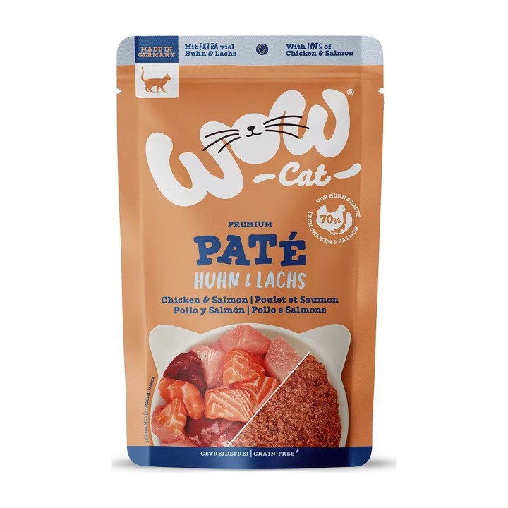 WOW Cat Adult Patè Pollo e Salmone 125 g | Zoo Pluto