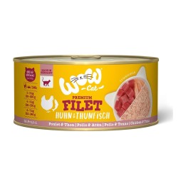 WOW Cat Adulto Filetto di pollo con filetto di tonno 70 g