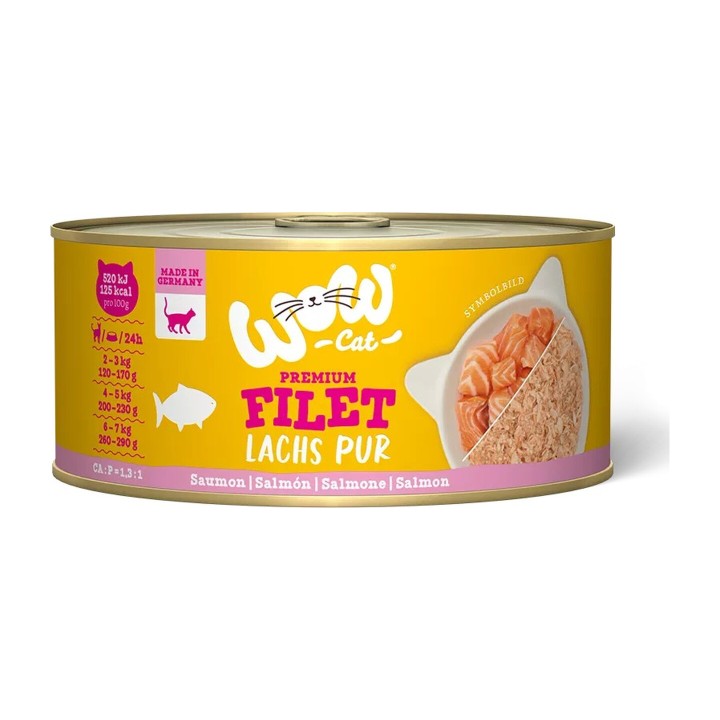 WOW Cat Adulto Filetto di Salmone 70 g | Zoo Pluto