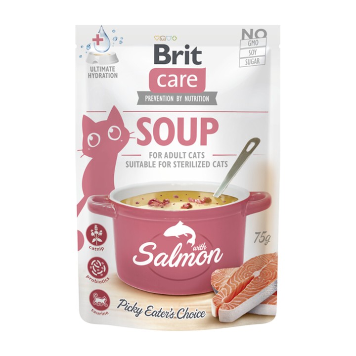 Brit Care Cat Soup Salmone 75 g | Zoo Pluto