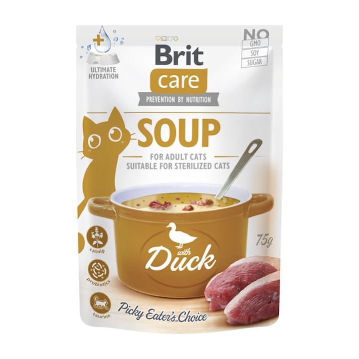 Brit Care Cat Soup Anatra 75 g | Zoo Pluto