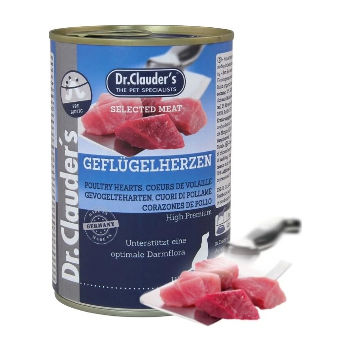 Dr.Clauders Selected Meat Cuori di Pollo 400 g | Zoo Pluto