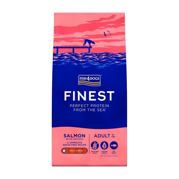 Fish4Dogs Adult Salmon Potato Small Kibble 1,5 kg