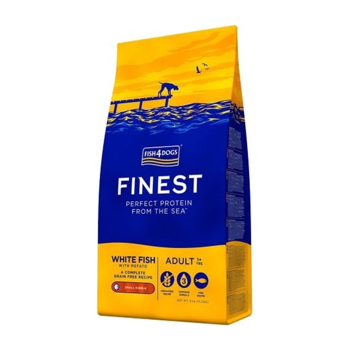 Fish4Dogs Adult White Fish Potato Large Kibble 12 kg