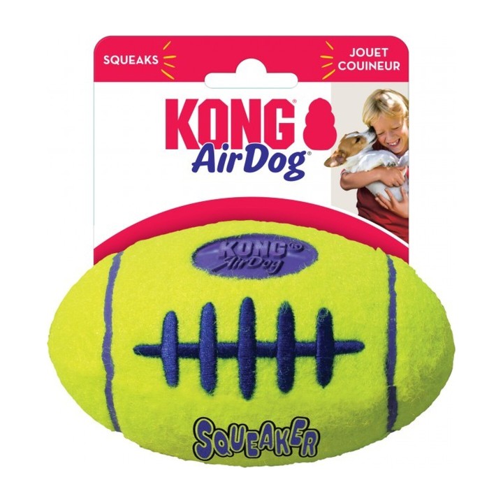 KONG AirDog Squeaker Football Medium | Zoo Pluto