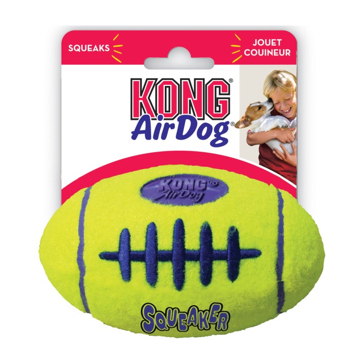 KONG AirDog Squeaker Football Small | Zoo Pluto
