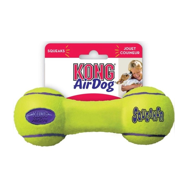 KONG AirDog Squeaker Dumbbell Small | Zoo Pluto