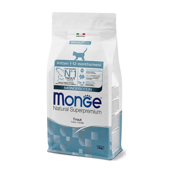 Monge Natural Superpremium Kitten Monoprotein Trota 1,5 kg
