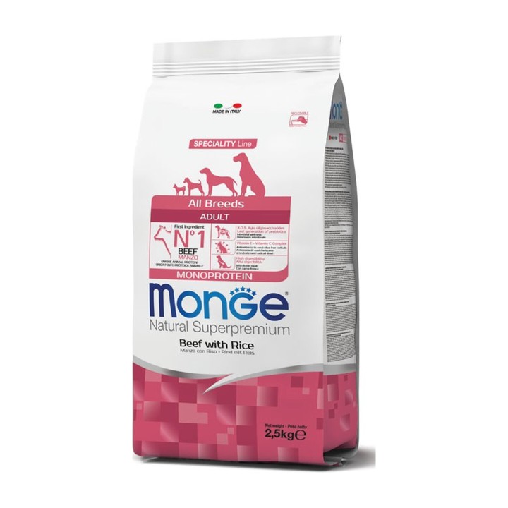 Monge Natural Superpremium All Breeds Adult Monoprotein