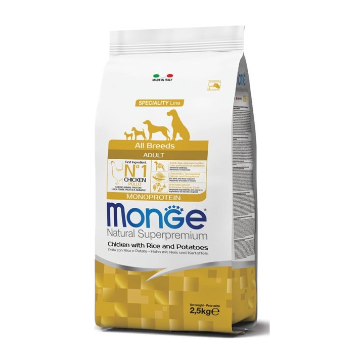 Monge Natural Superpremium All Breeds Adult Monoprotein