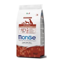 Monge Natural Superpremium All Breeds Puppy & Junior Agnello