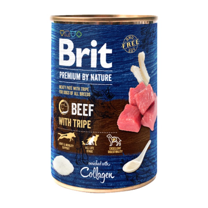 Brit Premium by Nature Manzo Trippa 800 g | Zoo Pluto